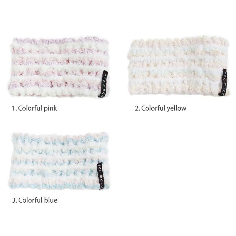 今治 ヘアバンド 洗顔エコモコ カラフルシャーべッツ 3色 吸水 速乾 Mocshb 01 03 今治直送タオル通販hacoon 通販 Yahoo ショッピング