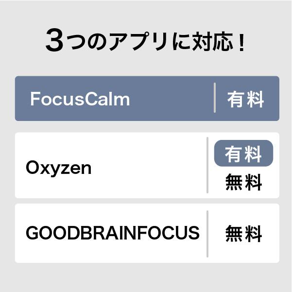 脳波デバイス FocusCalm リラックス状態をアプリでトレーニング