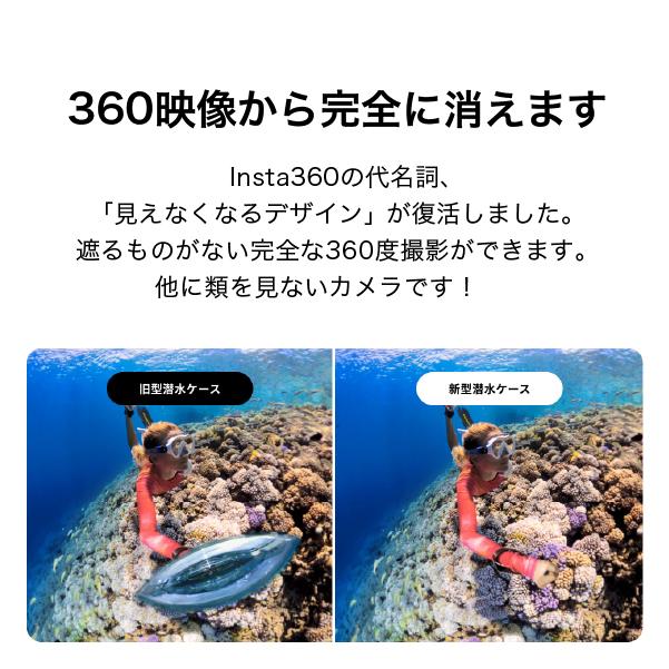 【ジャンク】Happy model CINE8 防水化 ※insta360はなし Insta360 X4 見えない潜水ケース CINSBBMG : ハコスコショップ