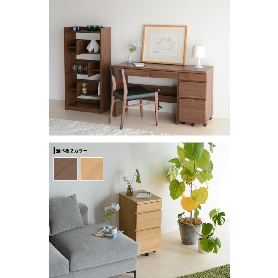 デスクワゴン キャスター付き 作業台 引出し付き ウッドテーブルワゴン