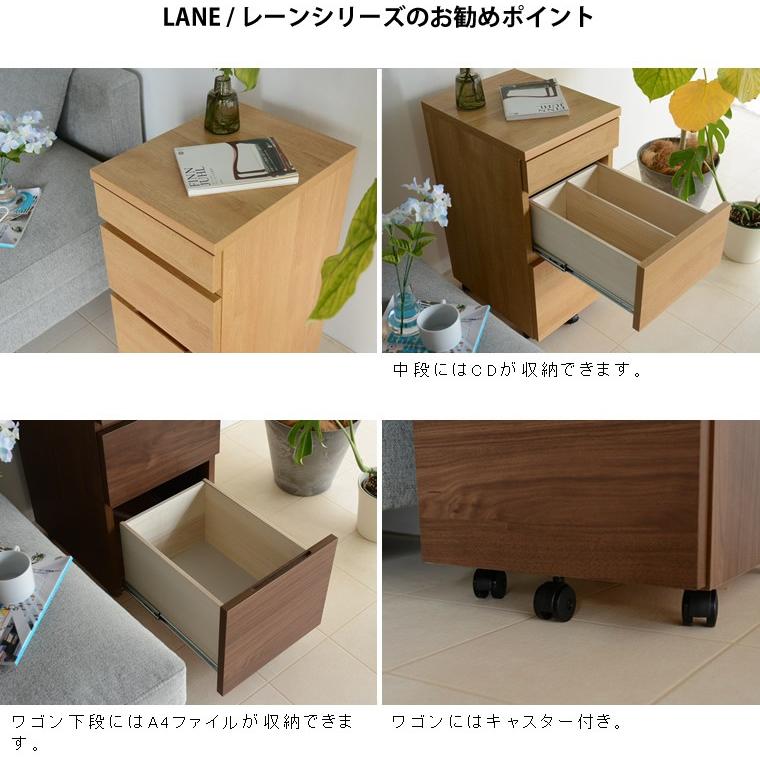 デスクワゴン キャスター付き 作業台 引出し付き ウッドテーブルワゴン