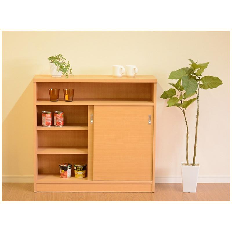 カウンター下棚 Napoli 2段 吉川木工 すき間収納 カウンター下 収納