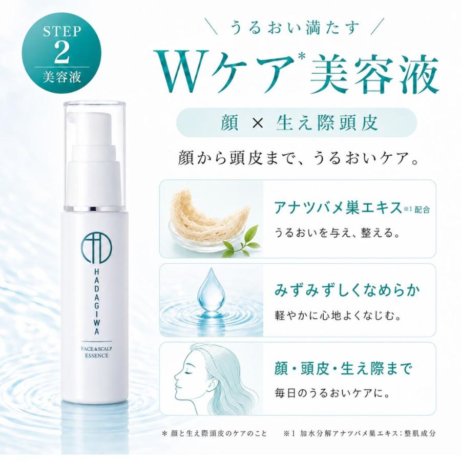 はだぎわ（HADAGIWA） ギフト スキンケアセット 化粧品 化粧水 美容液