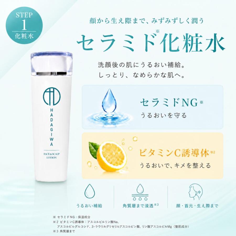 はだぎわ（HADAGIWA） ギフト スキンケアセット 化粧品 化粧水 美容液
