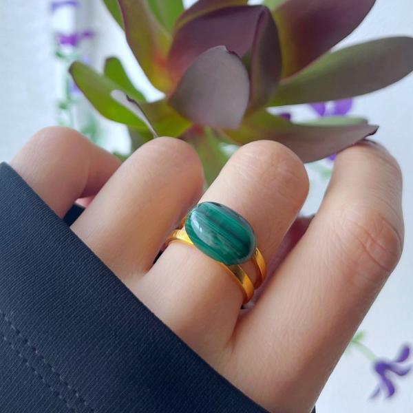 指輪 天然石 リング レディース 大ぶり 大きめ 緑 グリーン 女性 50