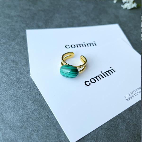 指輪 天然石 リング レディース 大ぶり 大きめ 緑 グリーン 女性 50