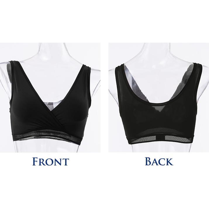 接触冷感 ブラジャー ブラ ハーフトップ ナイトブラ【AIRY COOL◇涼感