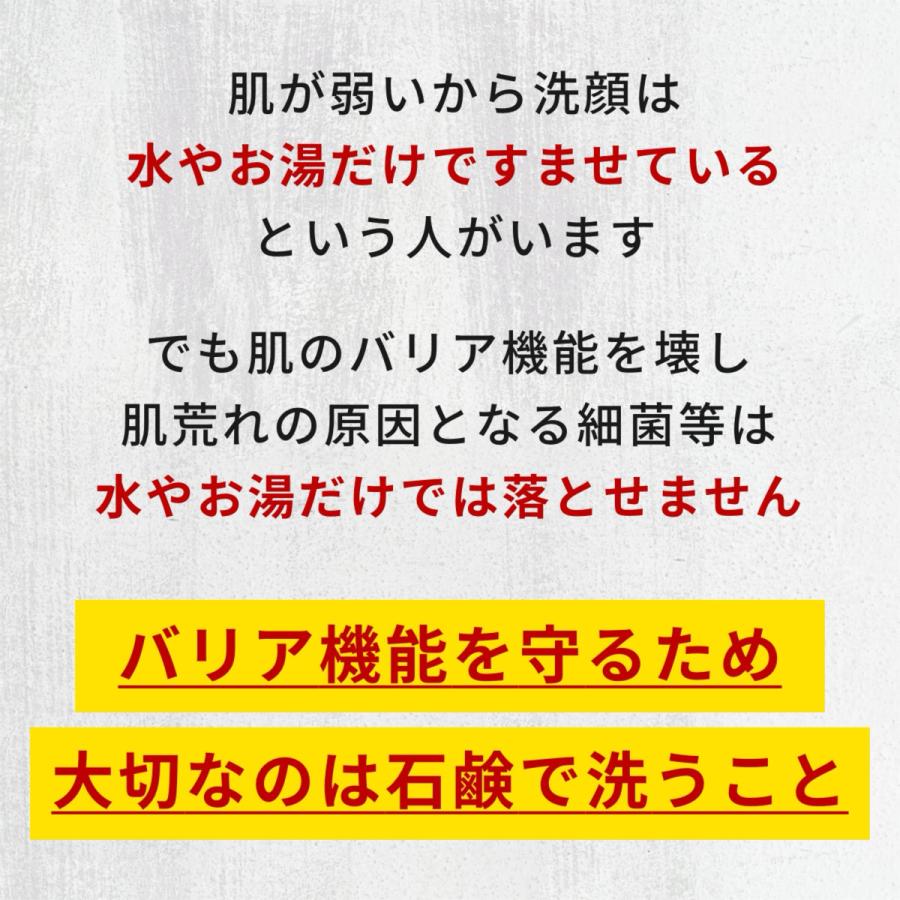 敏感肌 アトピー 低刺激 石鹸 固形 泡立てネット付 泡 弱アルカリ性 洗顔料 洗顔 顔 全身 高保湿 乾燥肌 | 肌〇 | 04