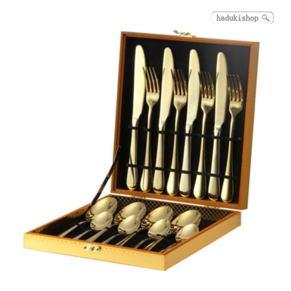 数量限定 特売 お得セール カトラリーセット 食器 16点セット ナイフ フォーク スプーン ステンレス エレガント ステーキ プレゼント 収納ケース付 ギフ 流行に Turningheadskennel Com