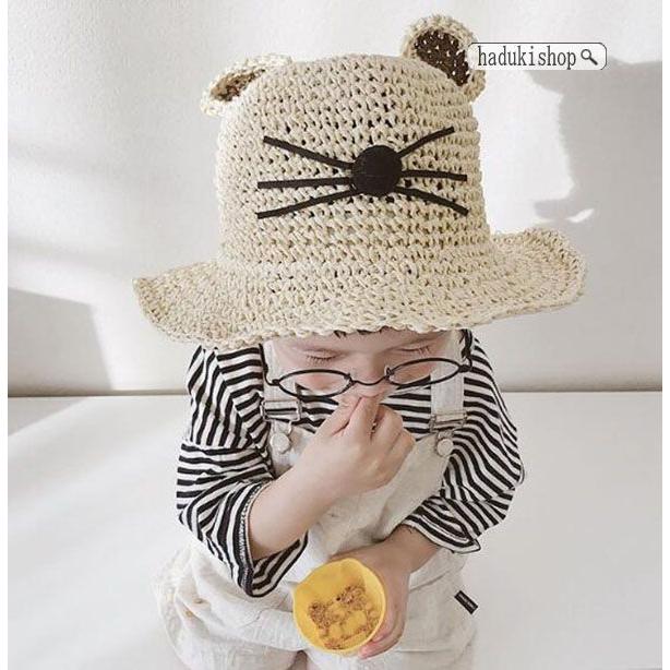 送料無料 キッズキャップ 子供帽子 赤ちゃん帽子 ベビー帽子 日よけ帽子 Uvカット 女の子 男の子 可愛い 日焼け対策 麦わら帽子 Etgezdd Haduki Shop 通販 Yahoo ショッピング