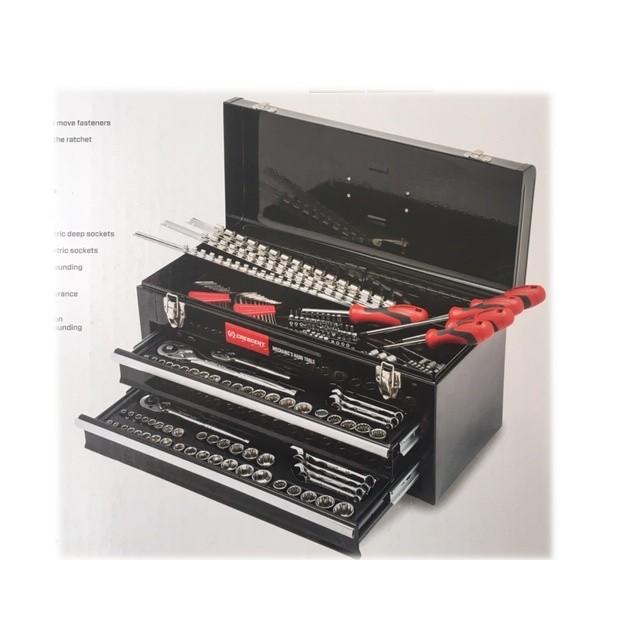 クレセント メカニックツールセット 1ピース ブラック 専用ケース付き 工具 インチ工具 センチ工具 Crescent コストコ カークランド Cck100 ハファダイモール 通販 Yahoo ショッピング