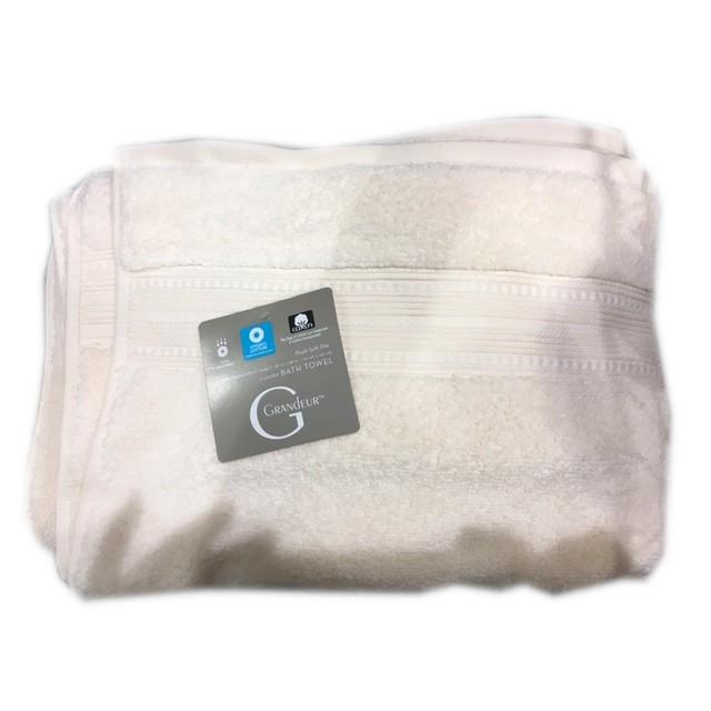 ラグジュアリー バスタオル 厚手 76cm×147cm 綿100％ 中空糸 大きい 海外ホテル仕様 高級 コストコ GRANDEUR