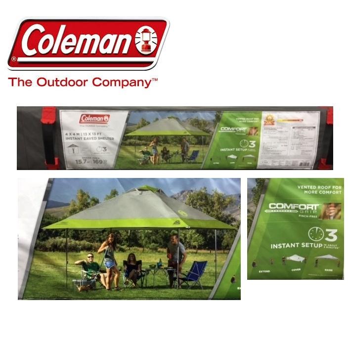 送料無料 コールマン インスタントシェルター 4m×4m Coleman INSTANT EAVED SHELTER テント :coo502