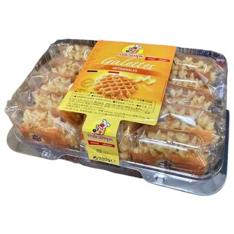 540円 当店は最高な サービスを提供します 冷凍 ミルキャンプ ベルギー産 バターワッフルセット 700g 25g 2枚 14袋入 コストコ 大容量 おやつ