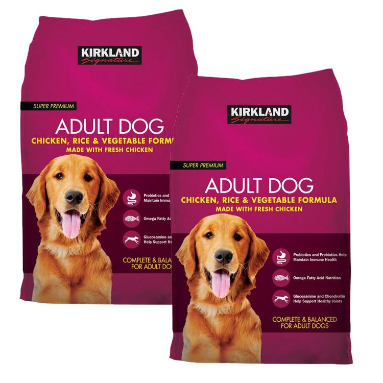 数量限定特価 2個セット コストコ ドッグフード 赤 カークランド スーパープレミアム 12kg 成犬用 チキン ライス ベジタブル