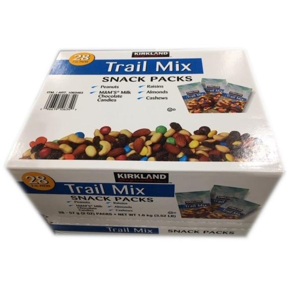 トレイルミックススナックパック 57g×28袋入り カークランド コストコ 大容量 お菓子 rkb1002ハファダイモール 通販