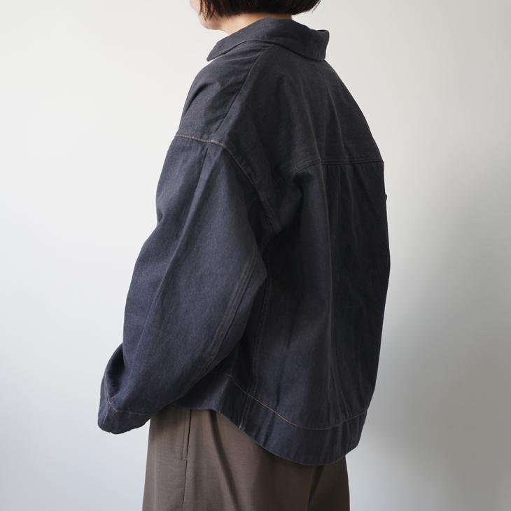TUTIE. (ツチエ) | コットンデニムジャケット (ネイビー/モスグリーン 