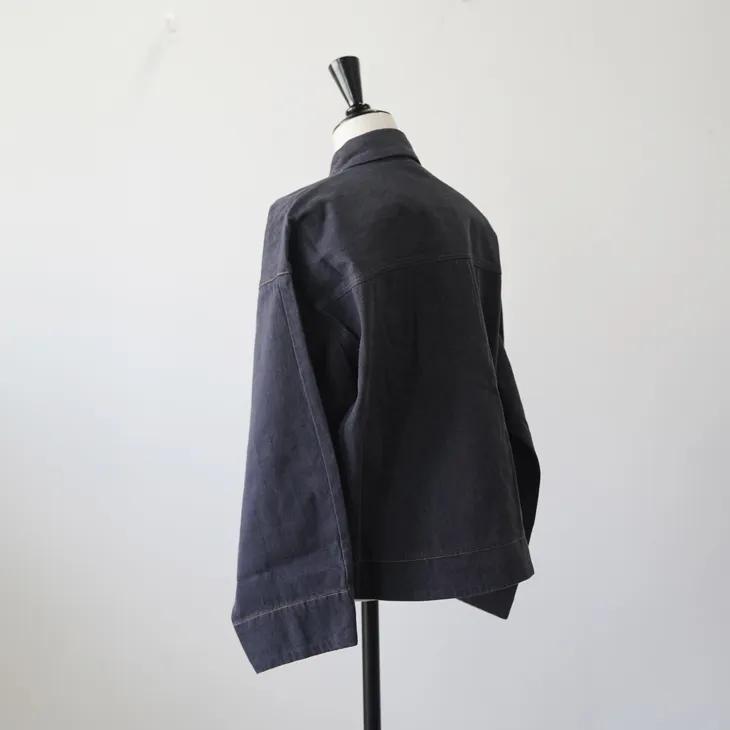 TUTIE. (ツチエ) | コットンデニムジャケット (ネイビー/モスグリーン 
