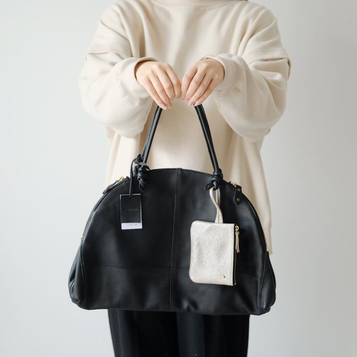 POMTATA (ポンタタ) | ENVAN BOSTON (black) トートバッグ 牛革 レザー 