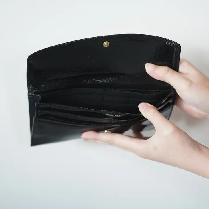 POMTATA（ポンタタ） | MELLE WALLET (black) | 財布 ロングウォレット