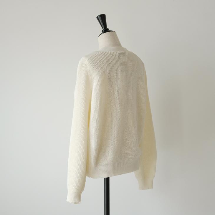 レリル　リサイクルPEギマカーデ lelill(レリル)｜リサイクルPEギマカーデ/オフホワイト の通販