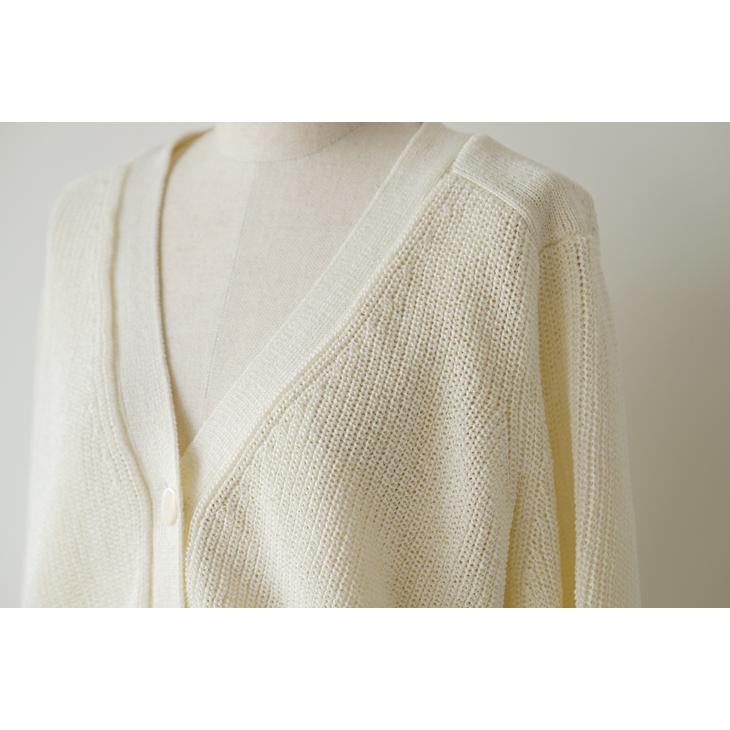 レリル　リサイクルPEギマカーデ lelill (レリル) | リサイクルPEギマカーデ (off white