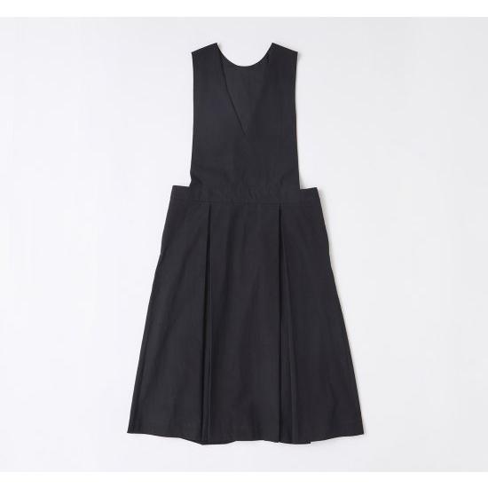 Cion(シオン) | コットンVネックジャンパースカート (black