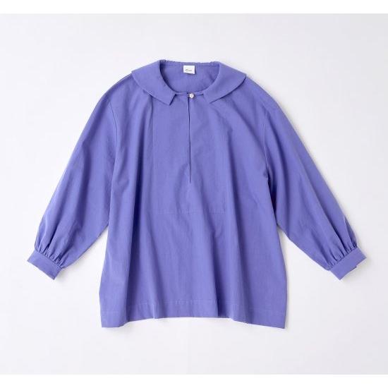 SALE セール】Cion (シオン) | コットンプルオーバーブラウス (blue 