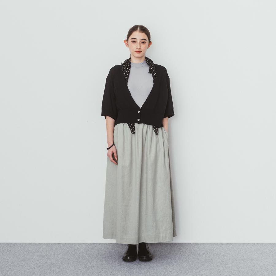 Cion (シオン) | コットンカシュクールカーディガン (black) トップス
