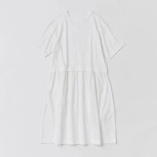 Cion(シオン) | コットンTシャッコンビワンピース (off white) | ワンピース レディース｜hafen｜03