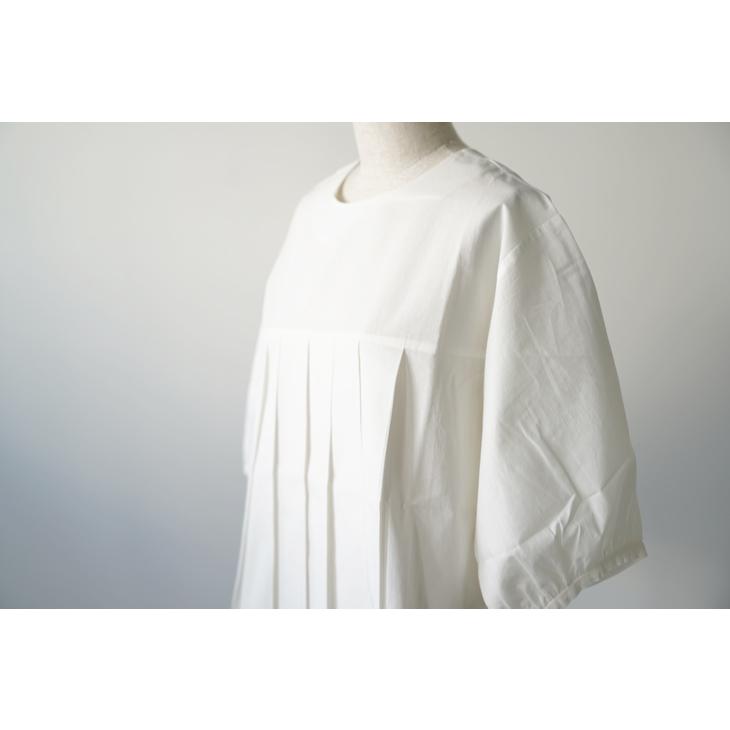 Cion (シオン) | コットンタックブラウス (off white) トップス 