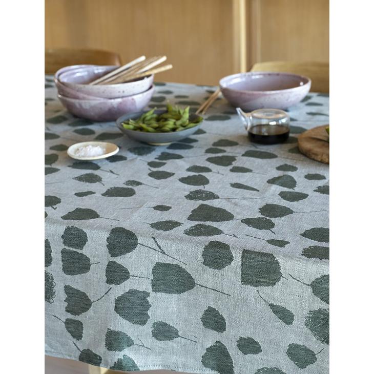 【SALE セール】FINE LITTLE DAY | BOUQUET TABLECLOTH - GREEN (147x250cm) (45112-52) | テーブルクロス【北欧 ファインリトルデイ リネン ナチュラル】の画像