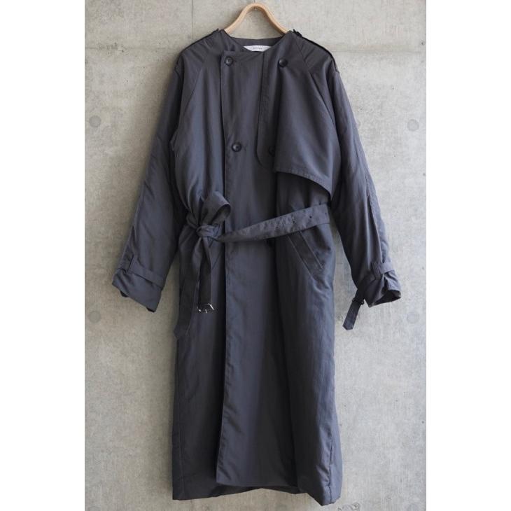 sneeuw (スニュウ) | パディングトレンチコート (charcoal gray) size1 