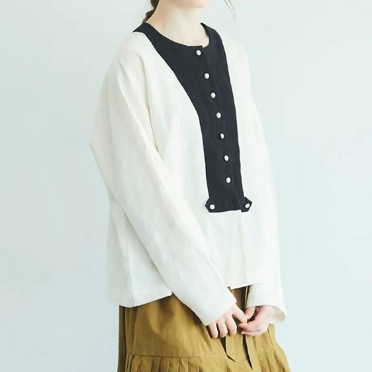 MAGALI マガリ ジレ ベルギーリネン