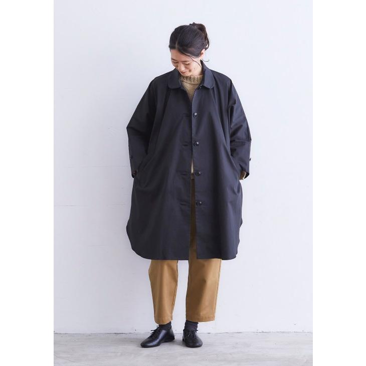 SALE セール】Cion(シオン) | コットンポンチョコート (black 
