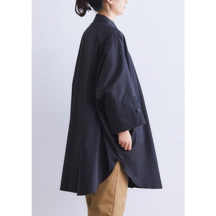 SALE セール】Cion(シオン) | コットンポンチョコート (black 
