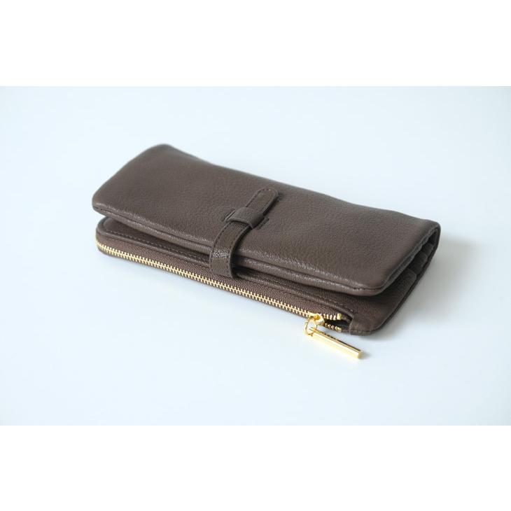 POMTATA (ポンタタ) | MEL Long Wallet (choco) | 財布 ロング