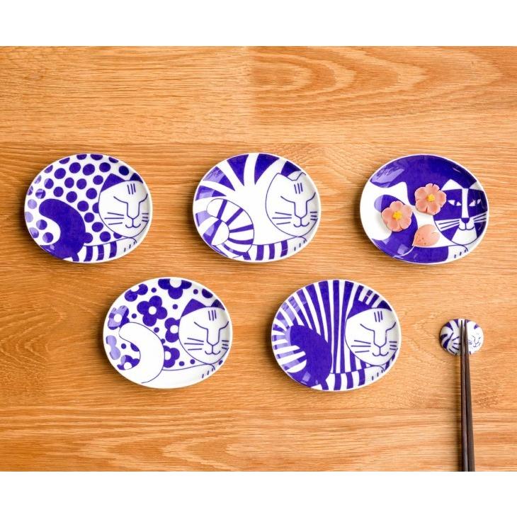 【新品】リサラーソン ごのねこ 豆皿 有田焼 5枚セット 小皿 北欧 和食器 LISA LARSON (リサ・ラーソン) | ごのねこ豆皿 (有田焼・みずたまねこ