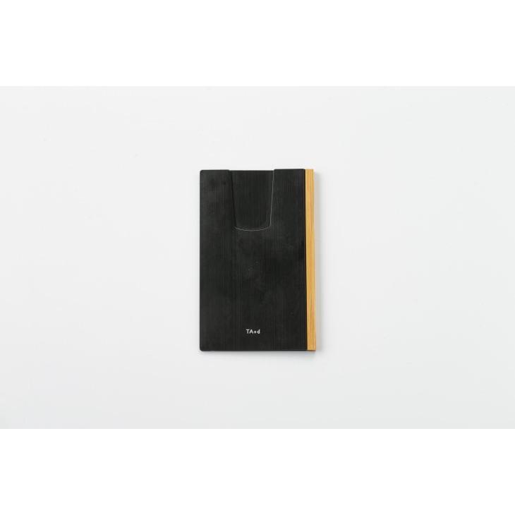 100percent | TA+d SLID LIGHT Bamboo Card Holder (black) 名刺入れ