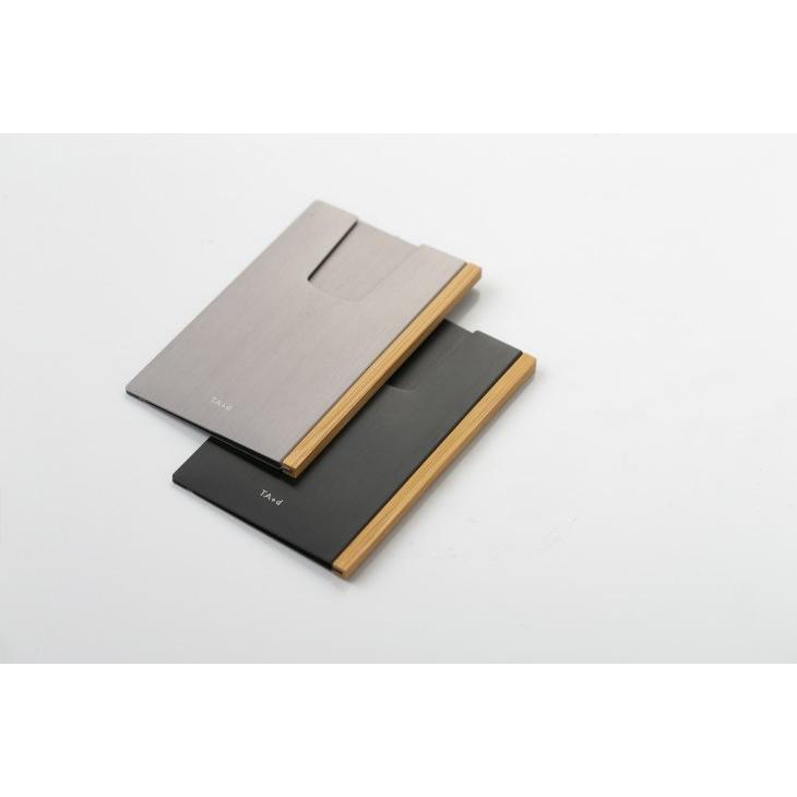 100percent | TA+d SLID LIGHT Bamboo Card Holder (black) 名刺入れ