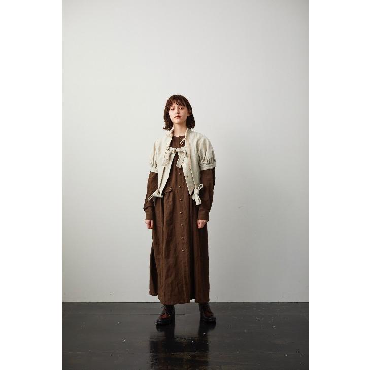 the last flower of afternoon | かげとひかりの belted wide dress 