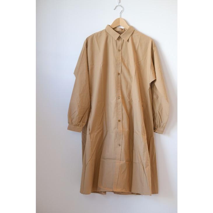 the last flower of the afternoon ワンピース　他 the last flower of afternoon | 秋霧の classic shirt dress (beige