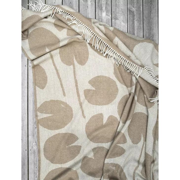 FINE LITTLE DAY | WATER LILIES WOOL BLANKET， WARM CLAY | ブランケット ウール ファインリトルデイ