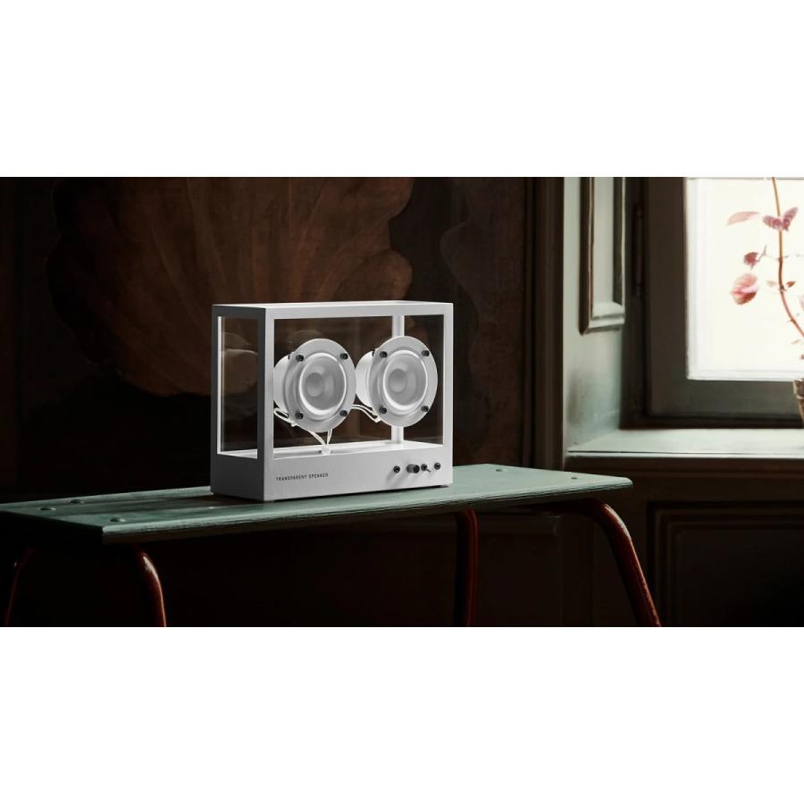TRANSPARENT | SMALL TRANSPARENT SPEAKER (white)｜スモール