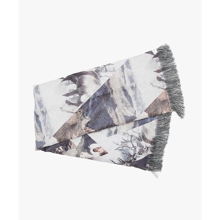 STOF ストフ ストール（22AW Flagments JQ stole） STOF (ストフ) | Flagments JQ stole (color A) ストール : 北欧