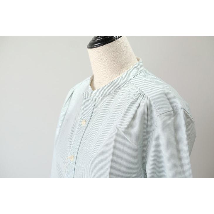 SALE セール】ASEEDONCLOUD | Handwerker HW collarless shirt (stripe 