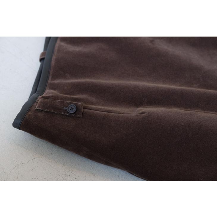 【SALE セール】ASEEDONCLOUD | ZEPHYROS WRAP SKIRT (dark brown) | スカート アシードンクラウド_1