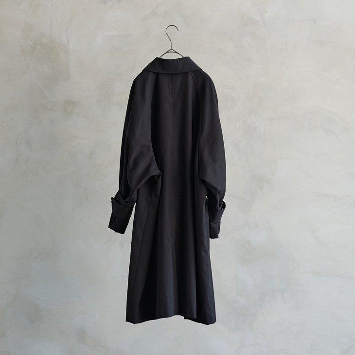 the last flower of afternoon | 夜のほとり wide balmacaan coat 