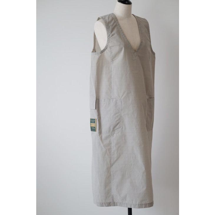 ASEEDONCLOUD | Handwerker HW smock dress (light gray) ワンピース 
