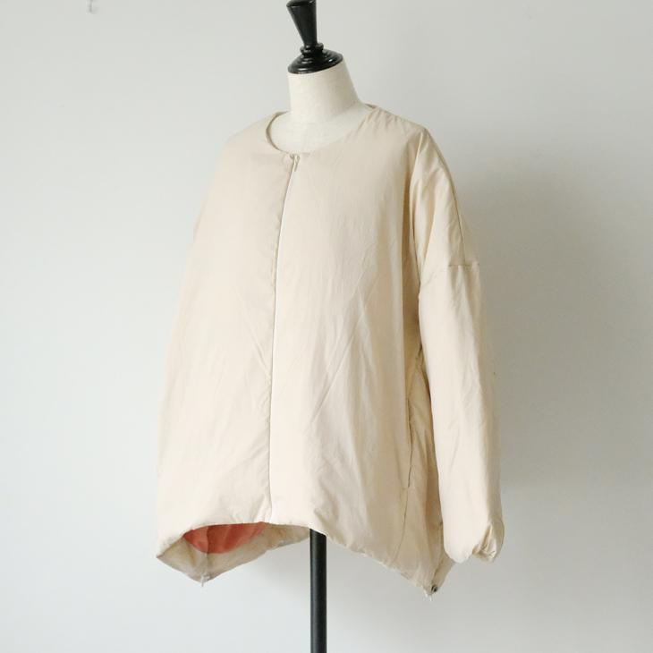 LILOU+LILY(リルアンドリリー) | NO COLLAR JAKET (beige/pink